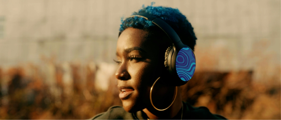 Headphone Cover Co logo with minimalist headphone icon and modern typography