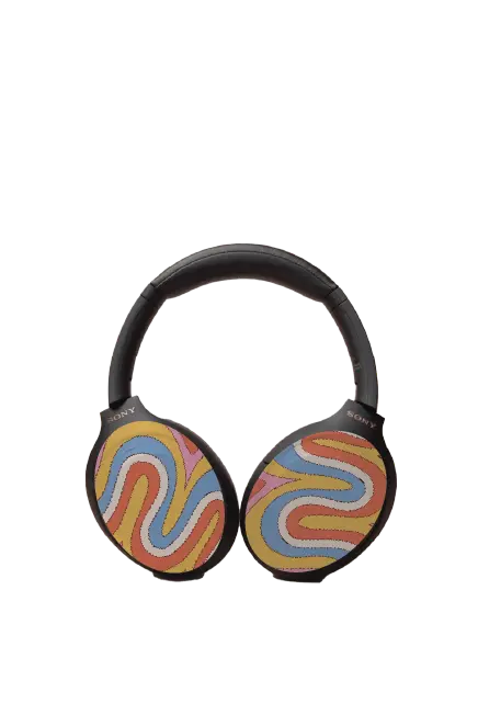  hippie-print funky wave design