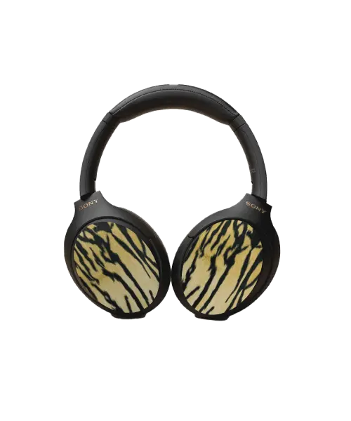 Headphone Cover Co  Tiger-print headphones covers